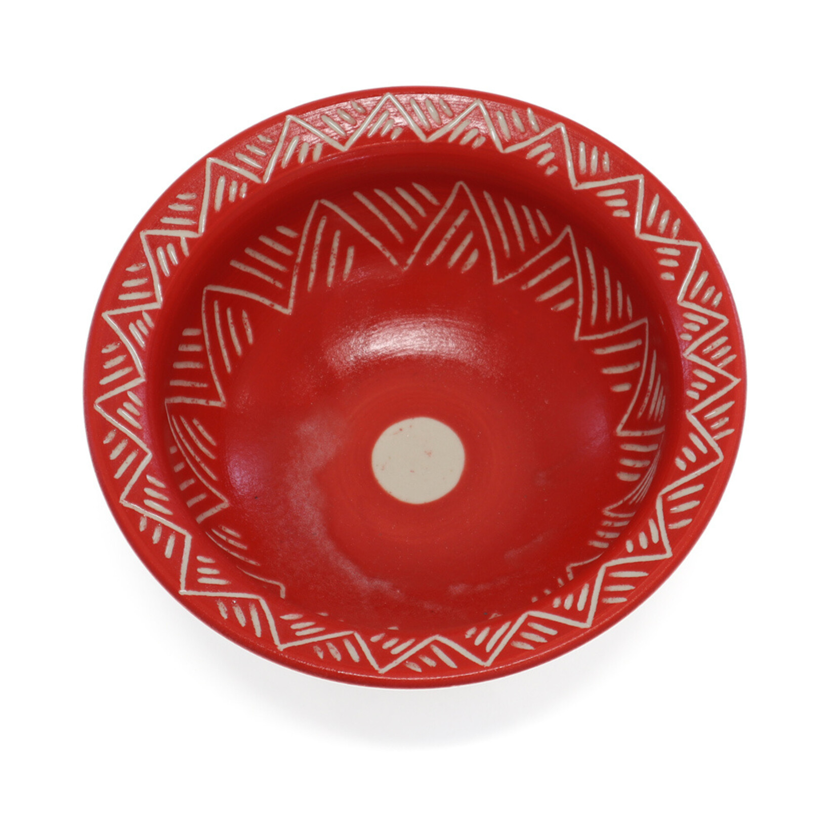 Chris Harris, Handmade Bowl Red | Yarrabah Arts Centre Red