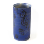 Mollie Bosworth, Deep Blue Vase with Sea Creatures | Porcelain