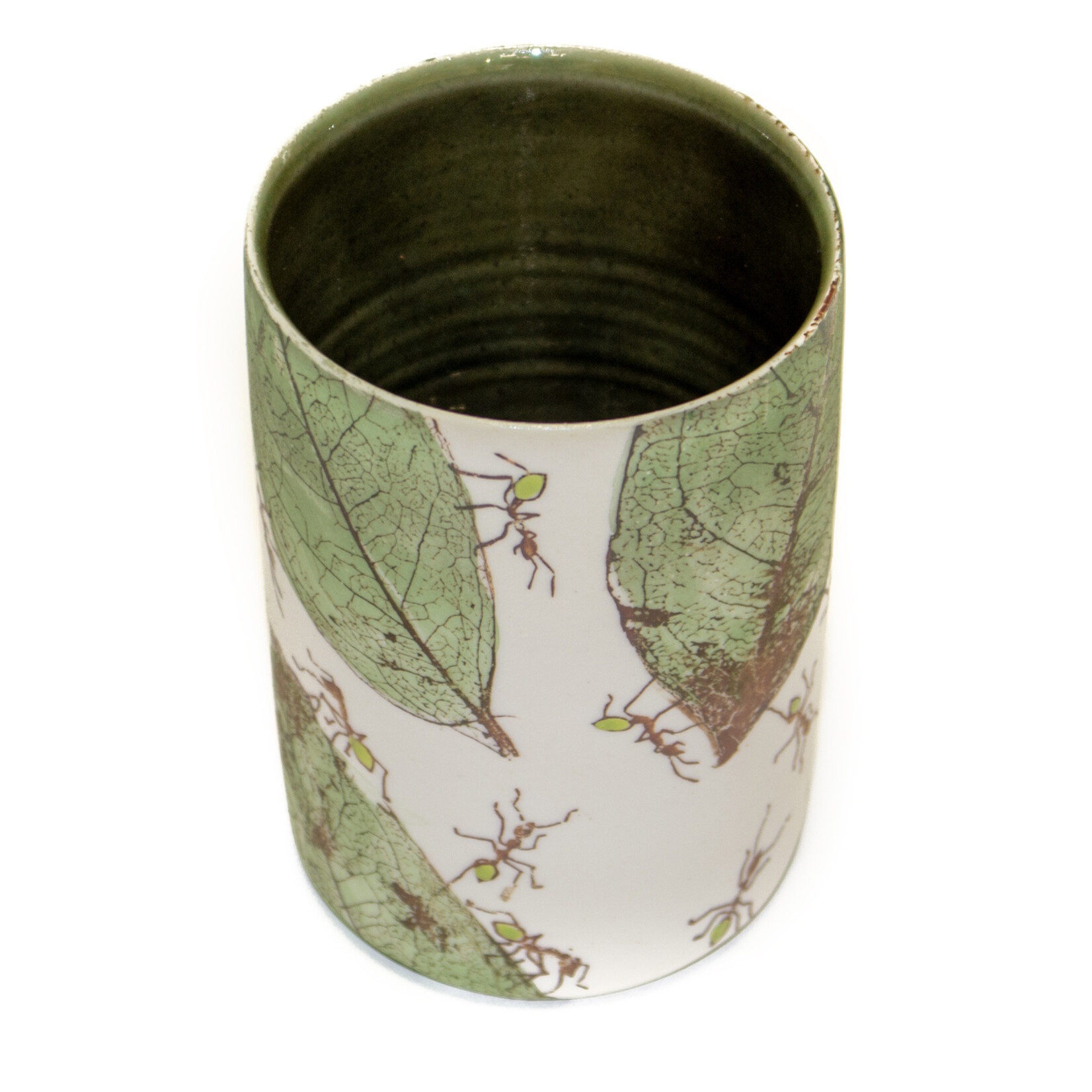 Mollie Bosworth, Green Ant Cylinder Vase