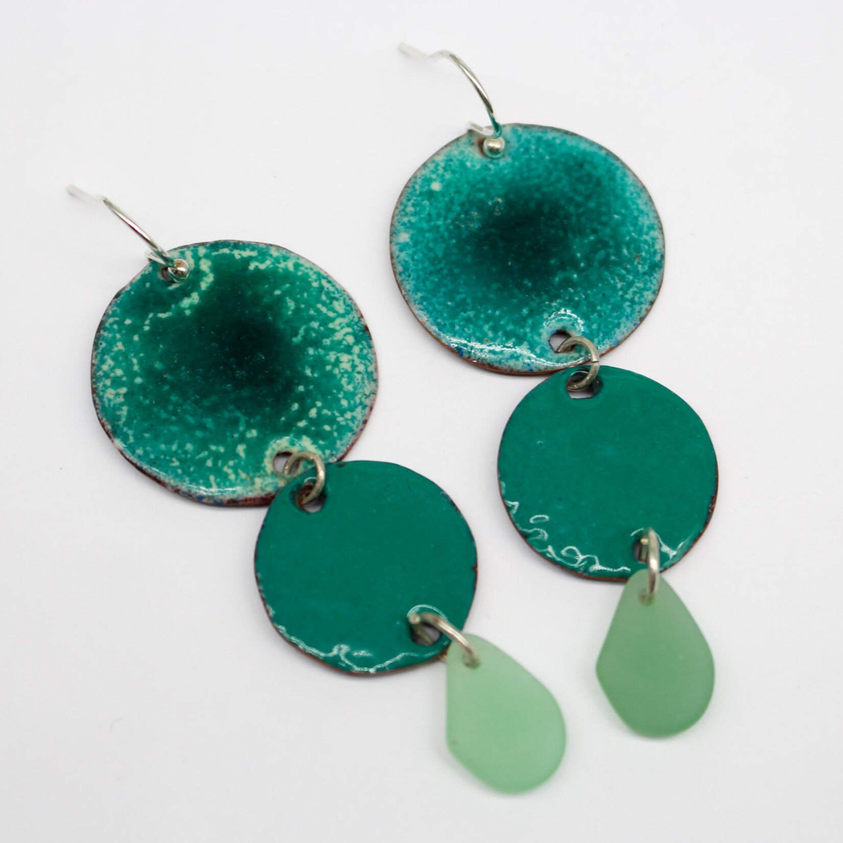 Handmade Earrings by Nicole Duyst Designs - Turquoise triple drops