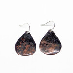 Handmade Earrings by Nicole Duyst Designs - Black Teardrop