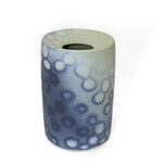Mollie Bosworth, Grey Vase with White Spots and Green Top | Porcelain