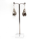 Handmade Earrings by Sarah Bourke - Sterling Silver Flower Drops