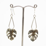 Handmade silver and brass patina earrings by Kate Hunter Designs