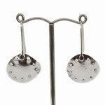 Handmade reclaimed silver earrings by Kate Hunter Designs