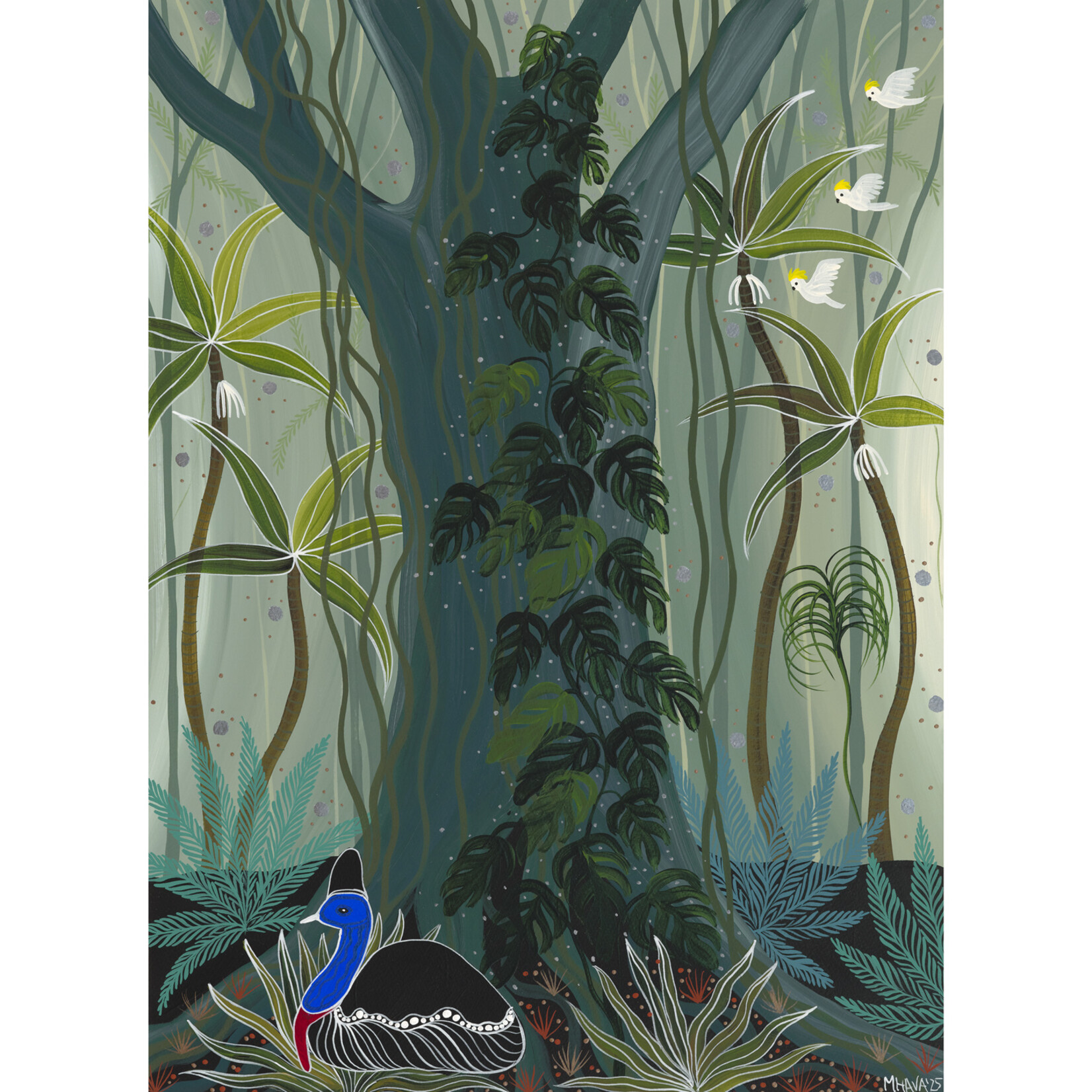 Melanie Hava, Guarded By Giants 2025 | Original Work On Paper