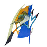 Roland Nancarrow, Olive Backed Oriole 2024 | Sculpture
