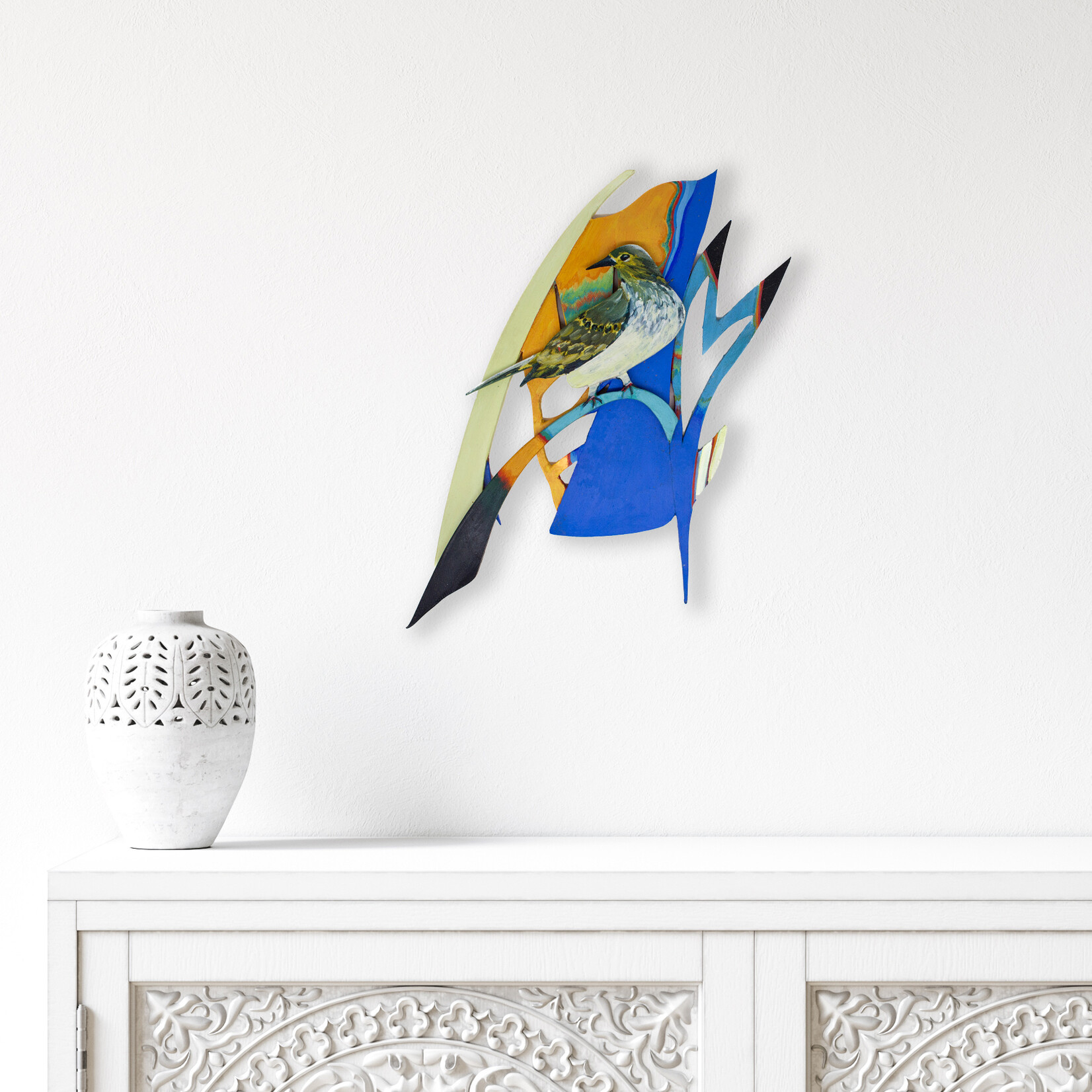 Roland Nancarrow, Olive Backed Oriole 2024 | Sculpture