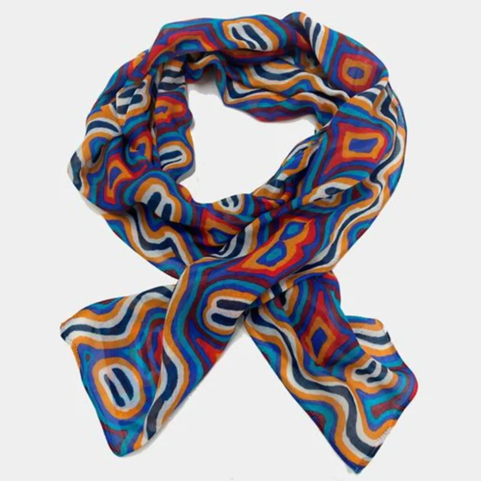 Mainie Modal (Vegan Wool) Scarf - Rain Bird