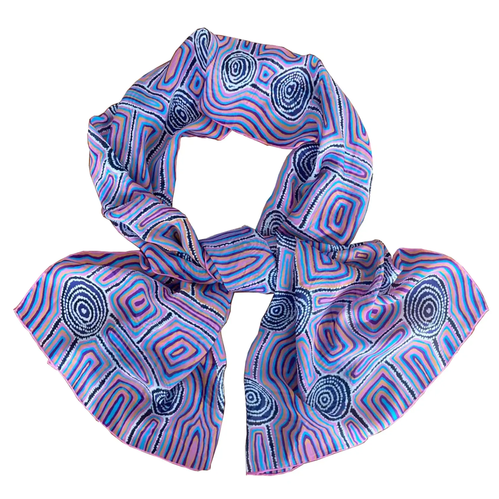 Mainie Silk Chiffon Scarf - Women's Journey Dreaming