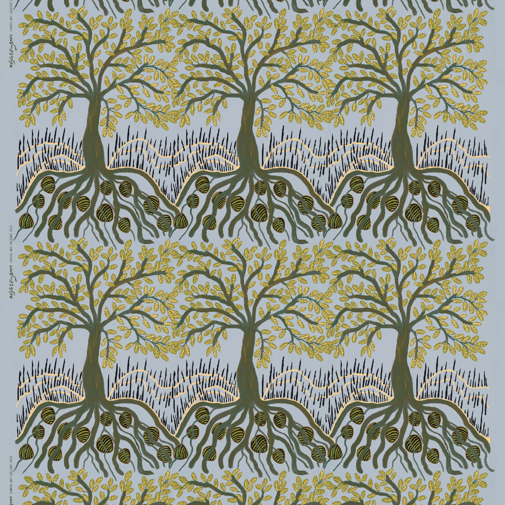 Maljah Cathy Snow, Mussels in the Mangroves 2025 | Textile Length