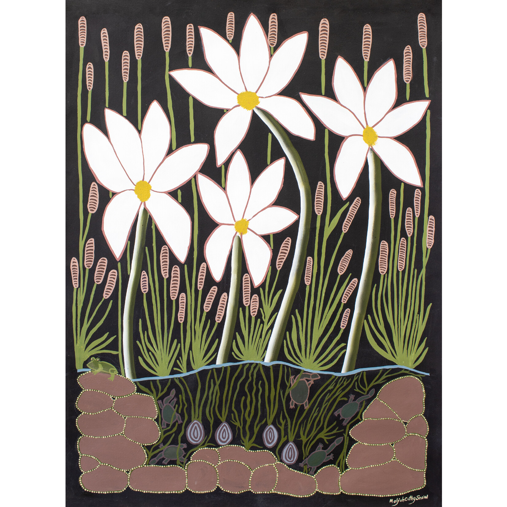 Maljah Cathy Snow, Waterlilies II 2024 | Open Edition Print