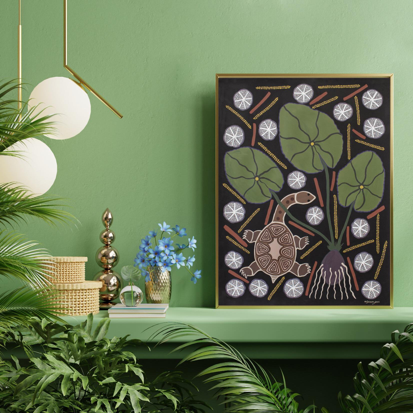 Maljah Cathy Snow, Long Neck Turtle 2024 | Open Edition Print