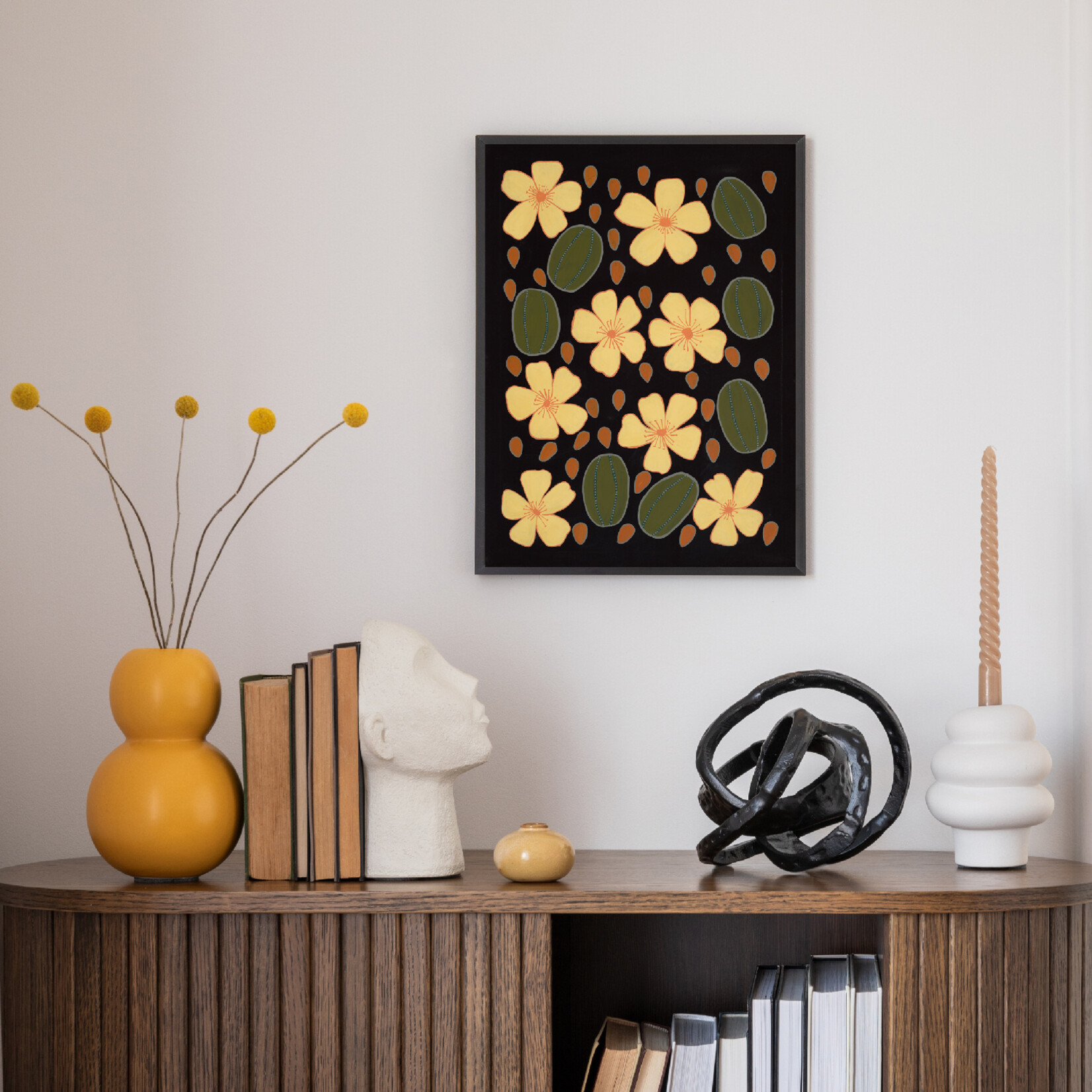 Maljah Cathy Snow, Kapok Flowers and Pods 2024 | Open Edition Print
