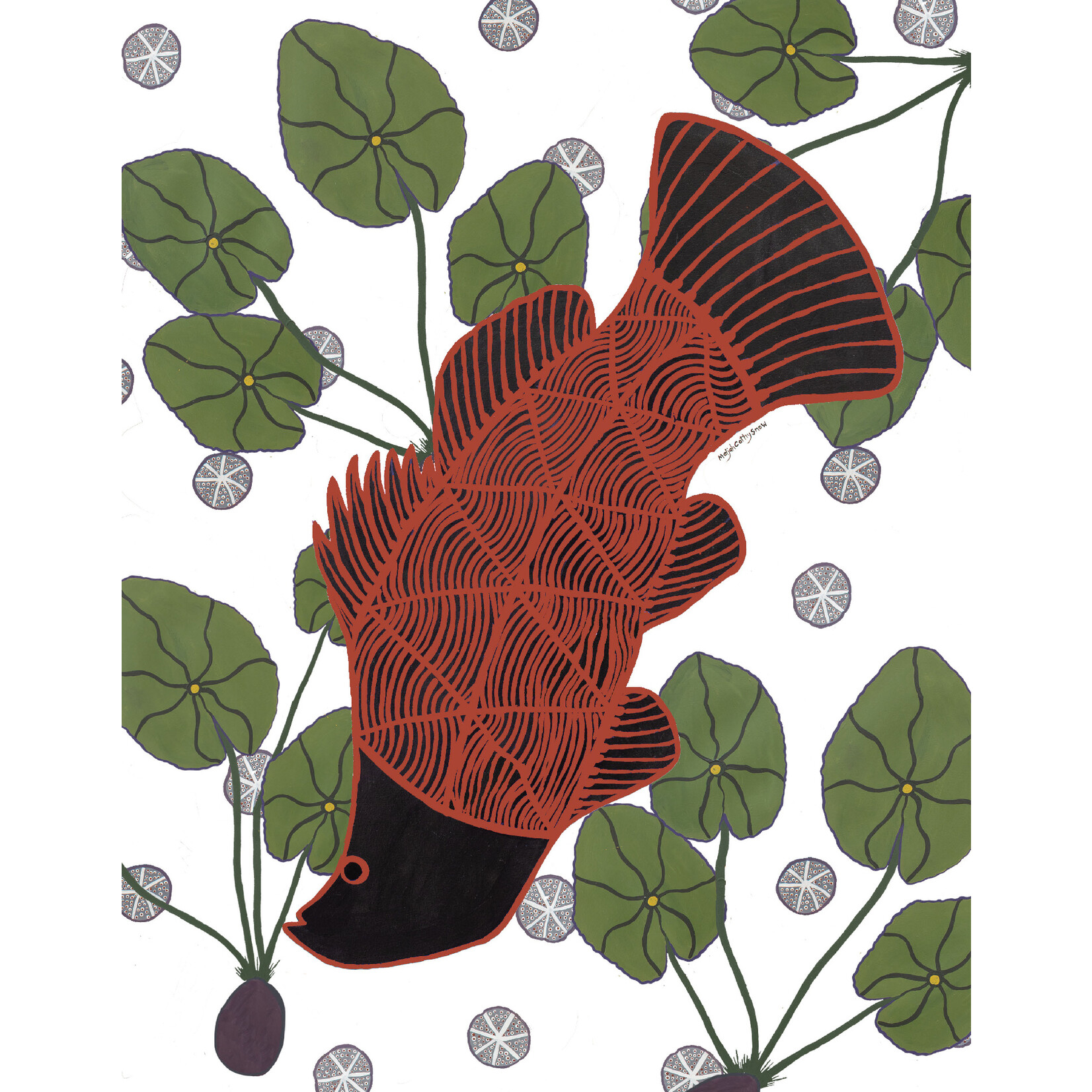 Maljah Cathy Snow,  Barramundi | Tea Towel