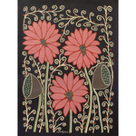 Maljah Cathy Snow, Pink Lilies and Seed Pods 2024 | Open Edition Print