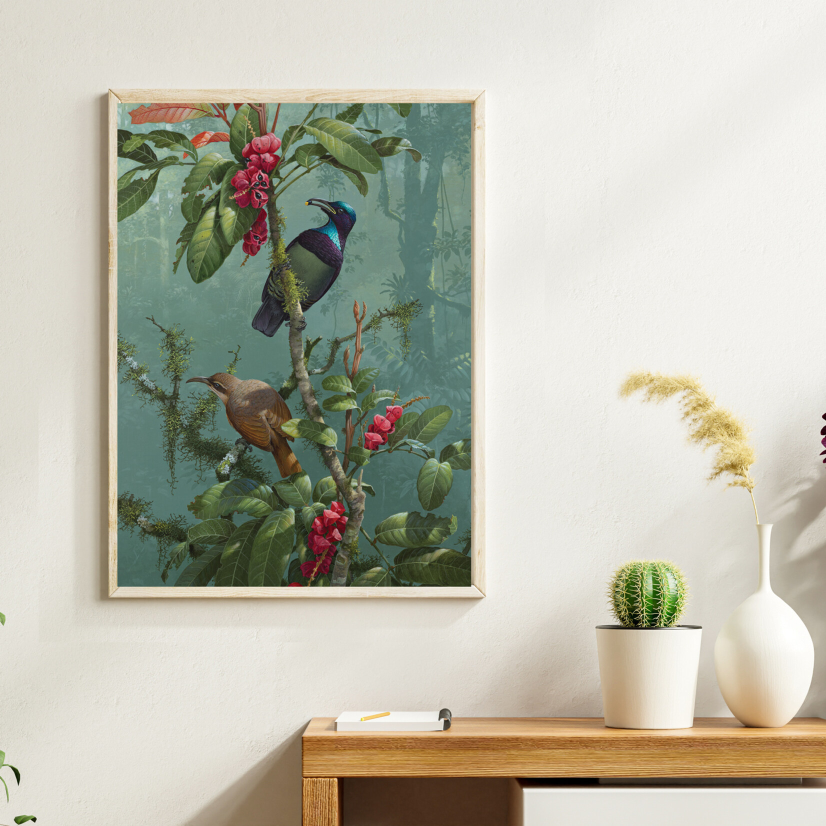 William T Cooper, Victoria's Rifle Bird with Topaz Tamarind | Limited Edition Print