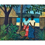 Ray Crooke, Figure with Mango Basket | Limited Edition Print