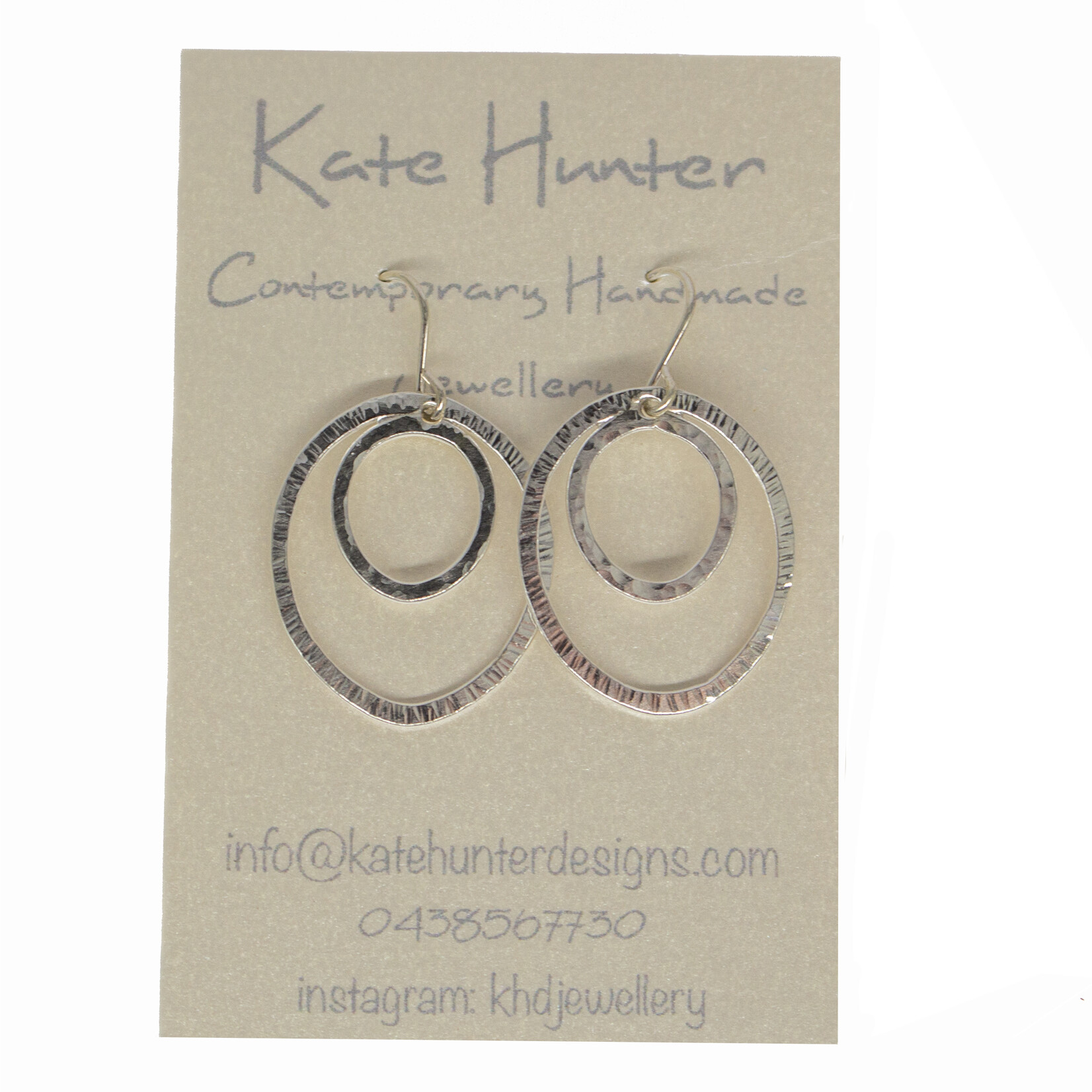 Handmade Sterling Silver Earrings by Kate Hunter Designs