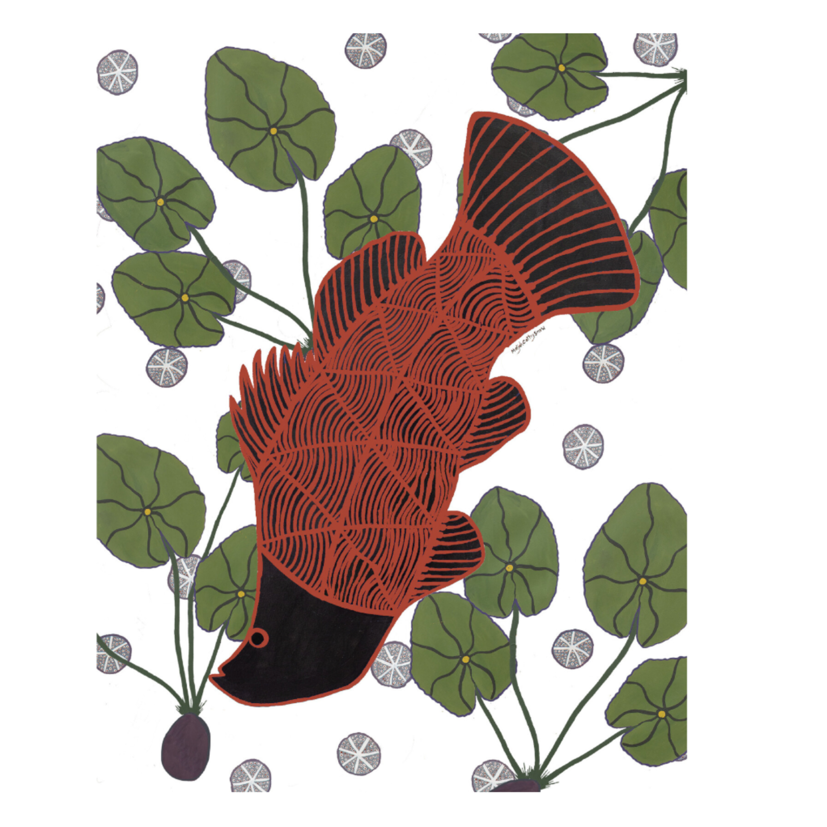 Maljah Cathy Snow,  Barramundi | Tea Towel