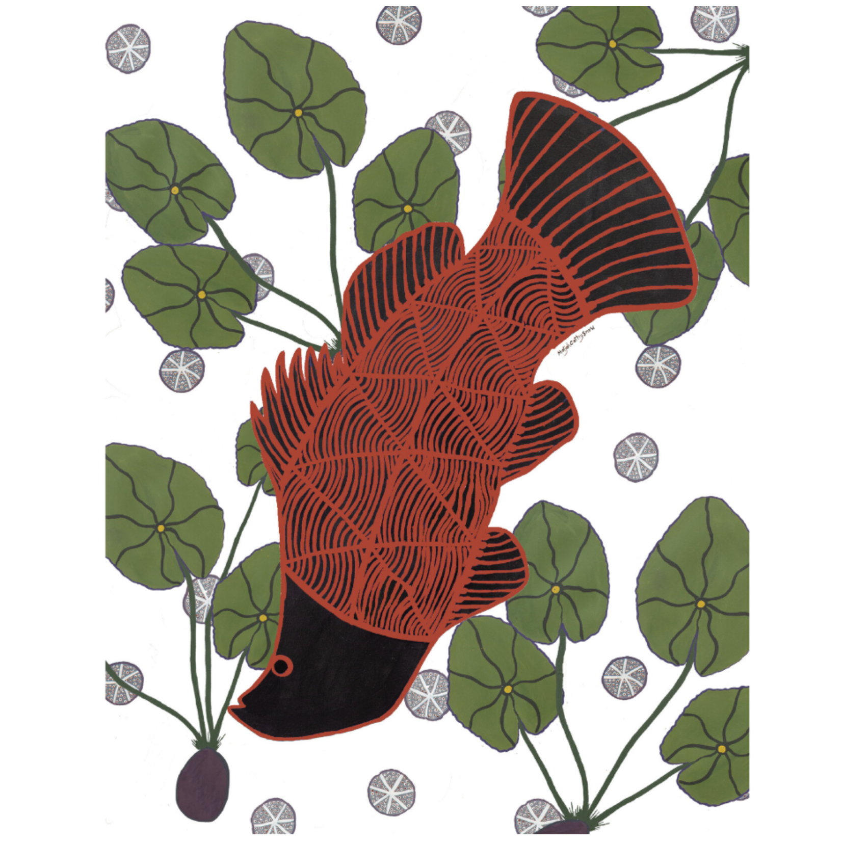 Maljah Cathy Snow,  Barramundi | Tea Towel
