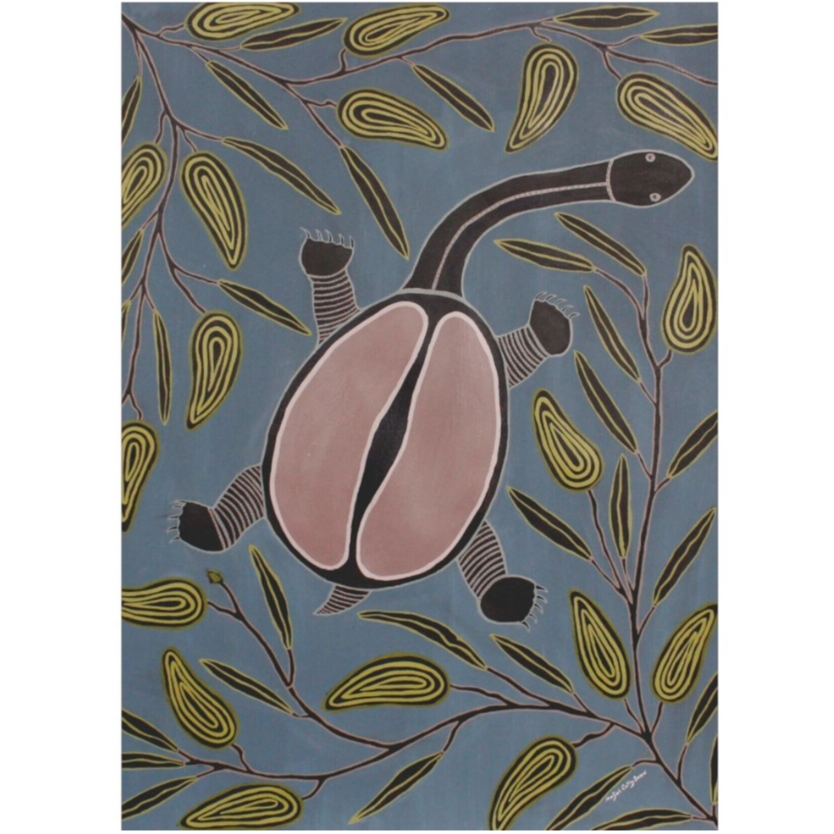 Maljah Cathy Snow, Long Neck Turtle 2018 | Open Edition Print