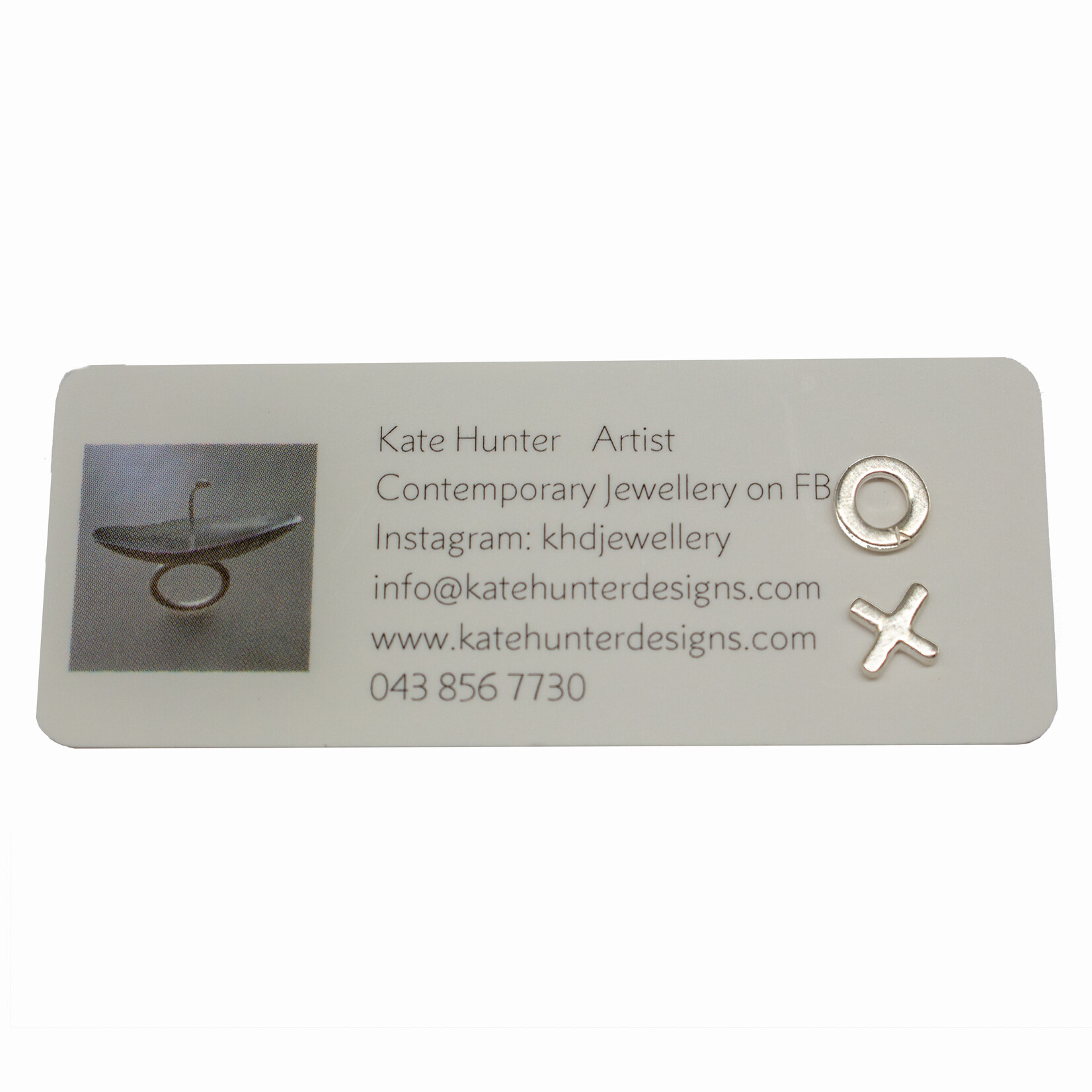 Handmade Sterling Silver Stud Earrings by Kate Hunter Designs