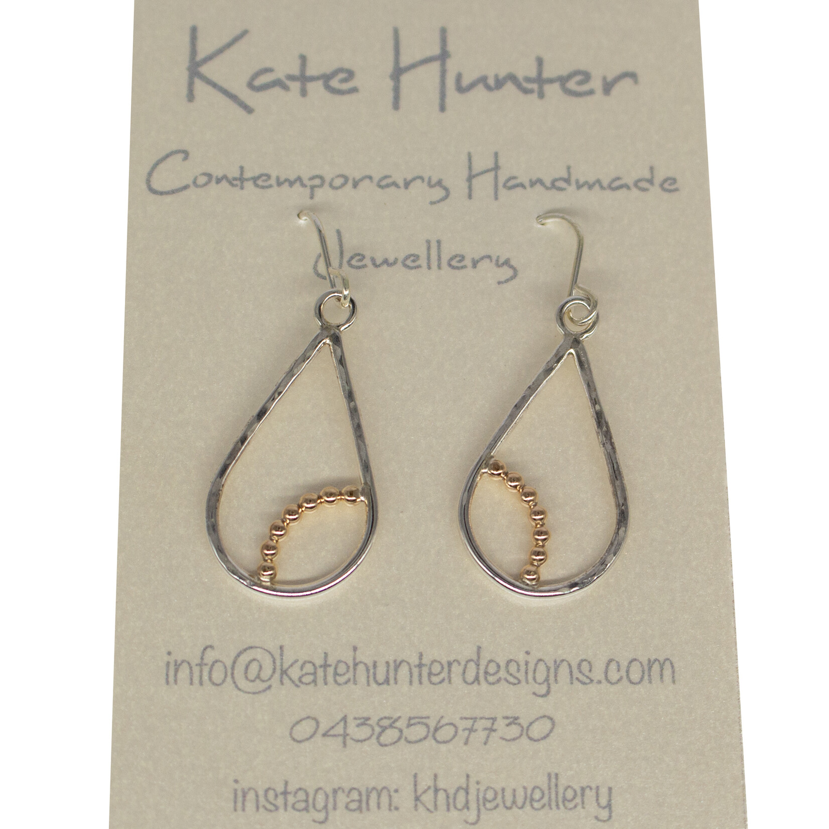 Handmade Silver and 12k Gold Filled Earrings by Kate Hunter Designs