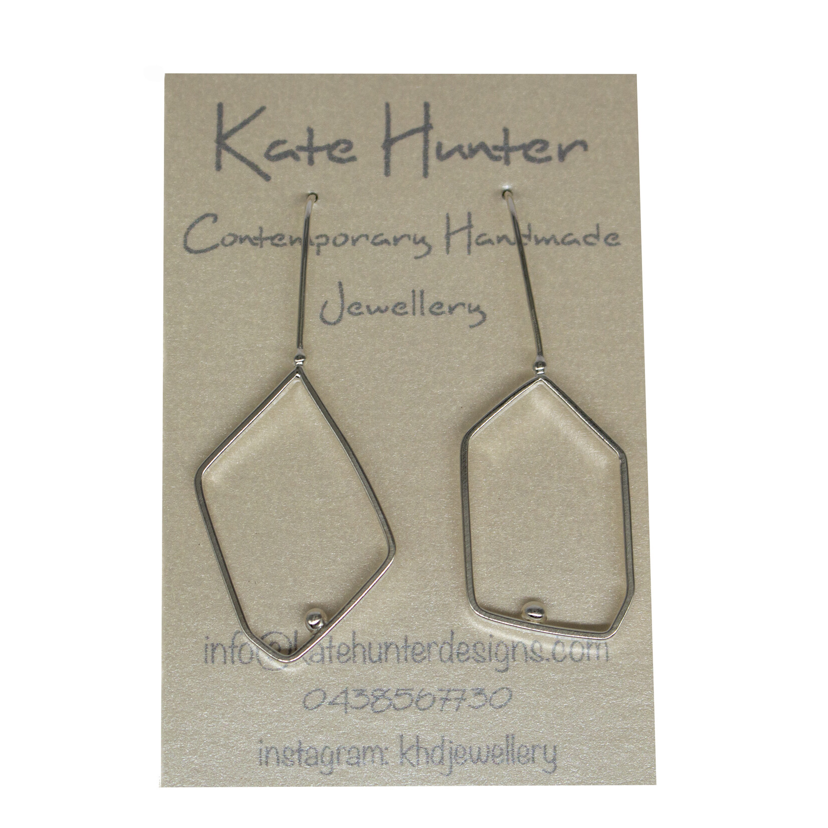 Handmade Sterling Silver Earrings by Kate Hunter Designs