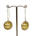 Handmade Sterling Silver & Brass Earrings by Kate Hunter