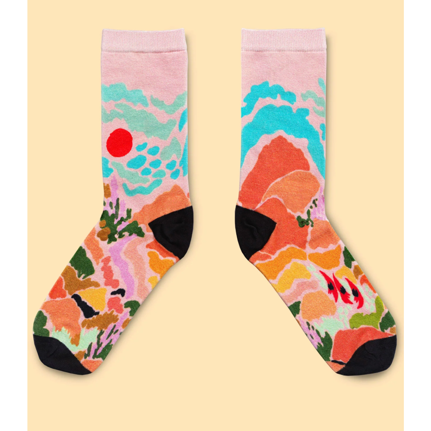 Julie White Socks - Rainbow Outback