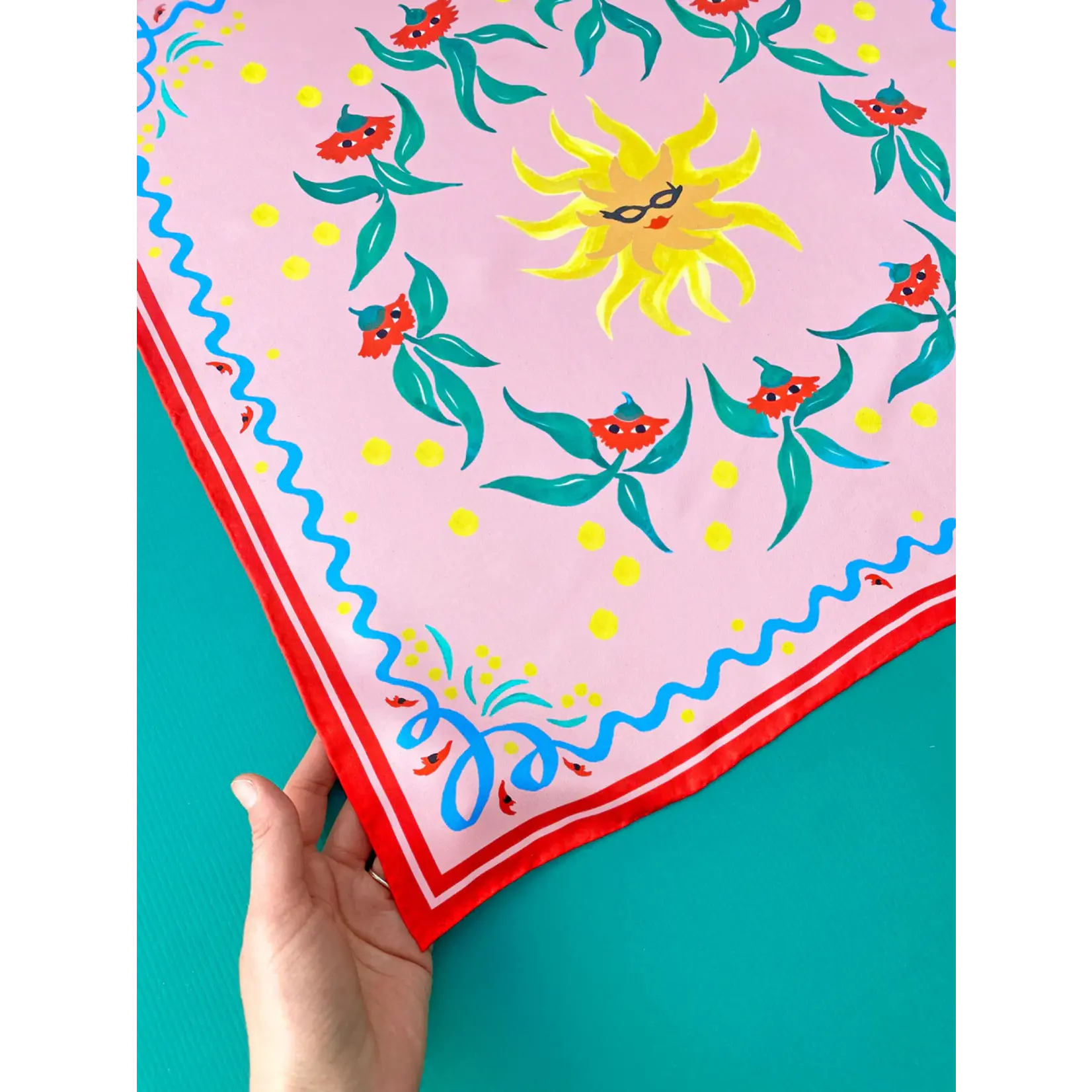Julie White Silk Scarf, Sundance - 55 x 55cm