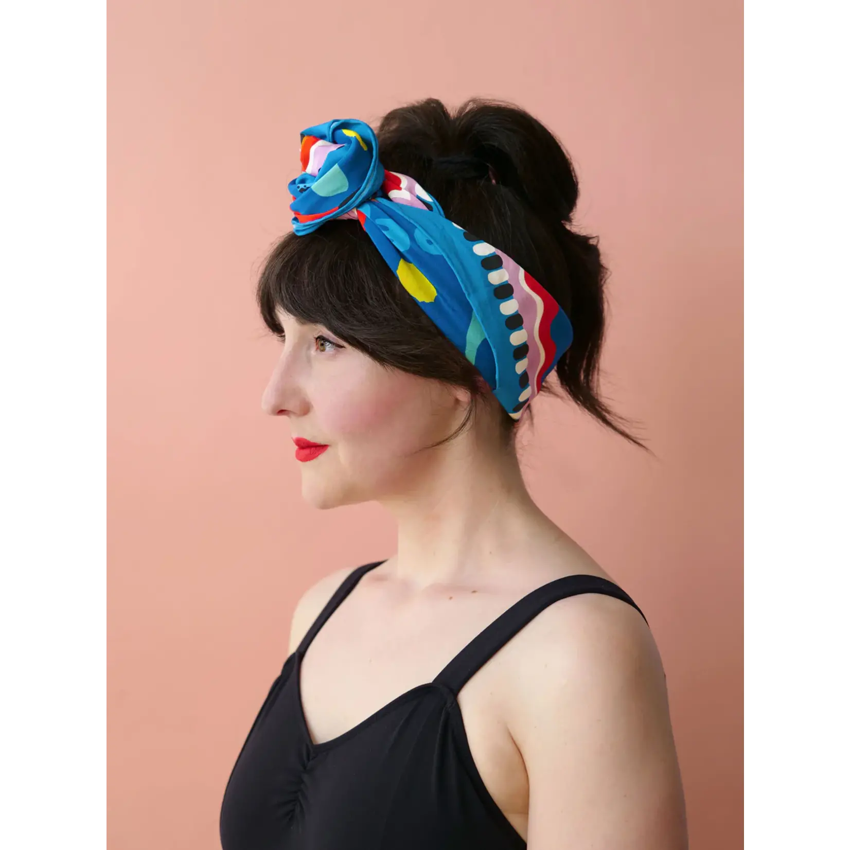 Julie White Silk Scarf, Rainbow Oz - 90 x 90cm