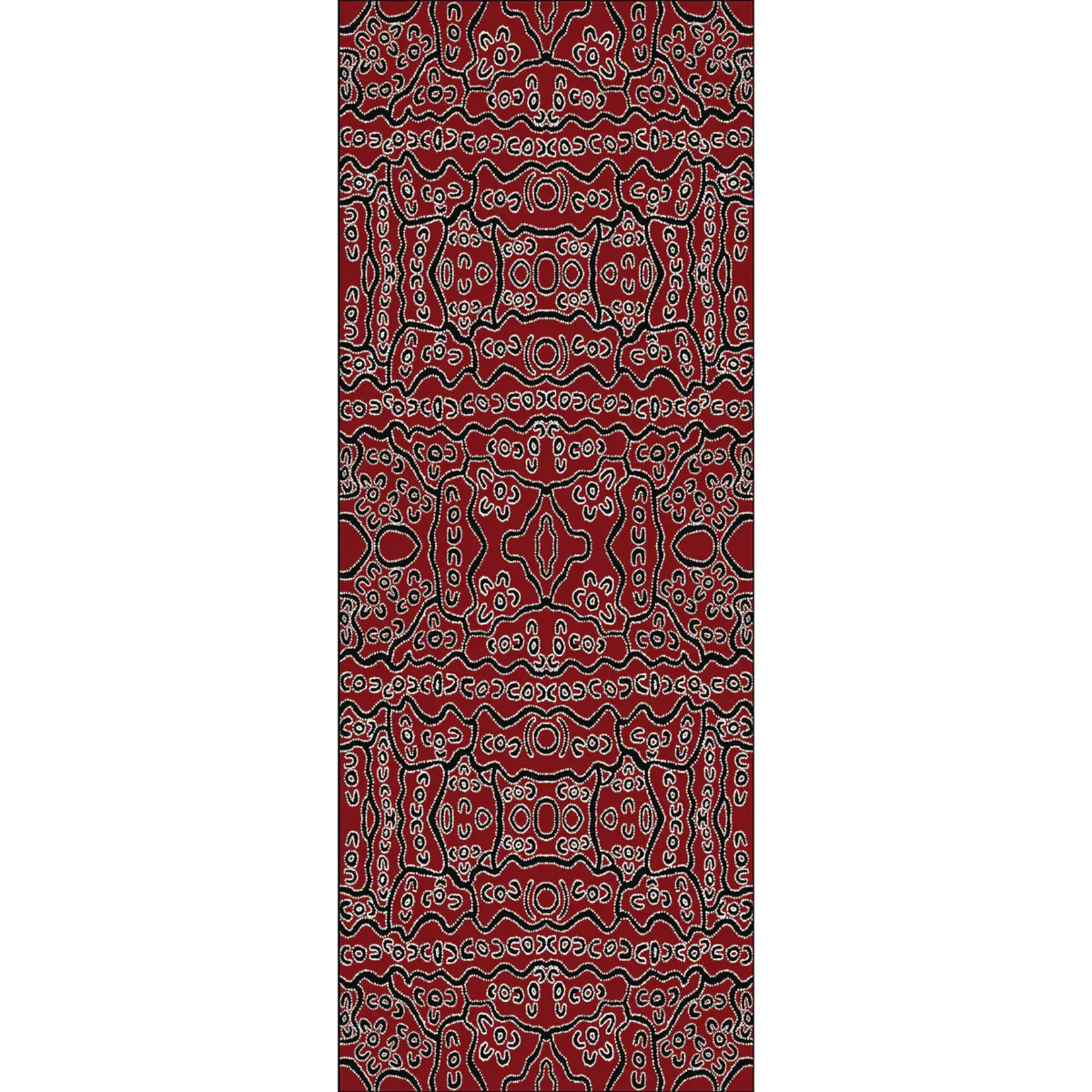 Mainie Marino Wool Scarf - Red Bark Trees