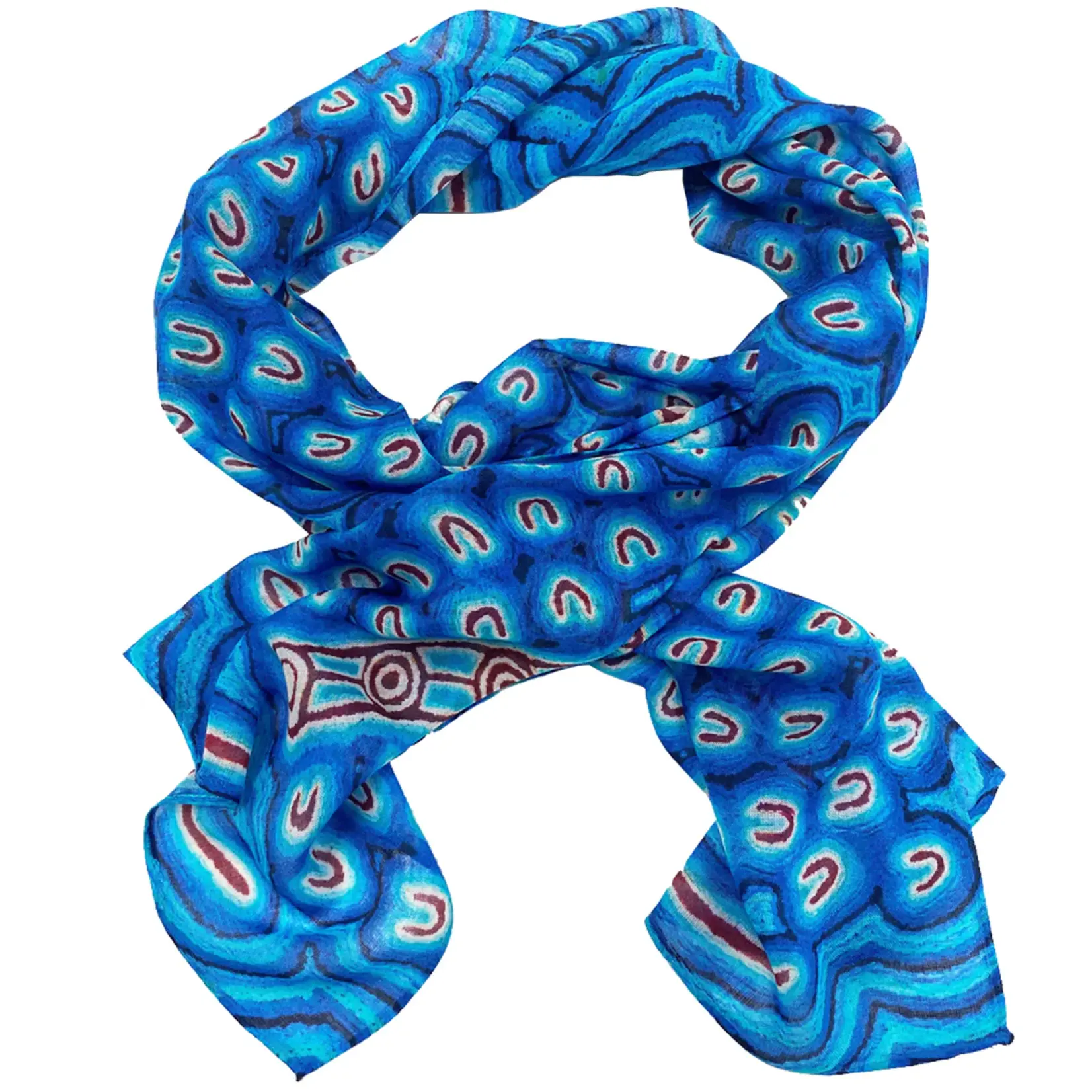 Mainie Modal (Vegan Wool) Scarf - Storm Bird