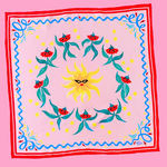 Julie White Silk Scarf, Sundance - 55 x 55cm