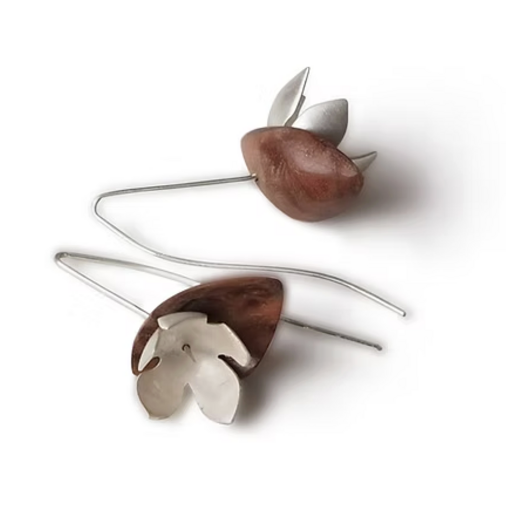 Handmade Earrings by Sarah Bourke –  Botanical Gidgee and Sterling Silver