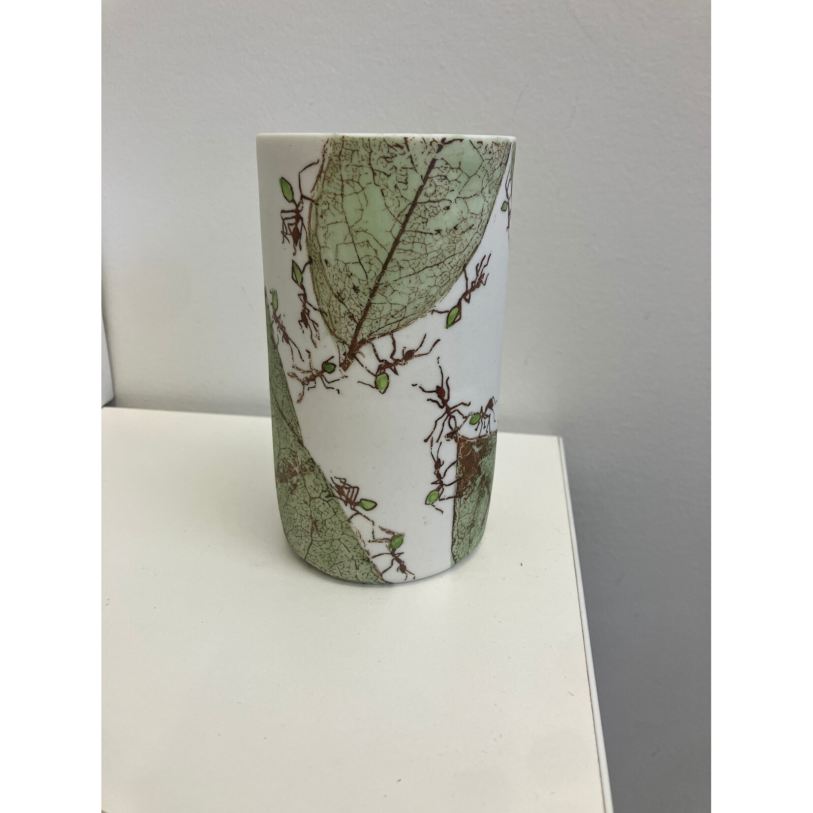 Mollie Bosworth, Green Ant Cylinder Vase