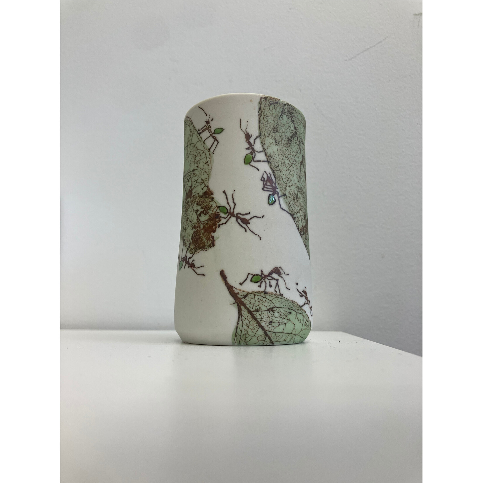 Mollie Bosworth, Green Ant Cylinder Vase