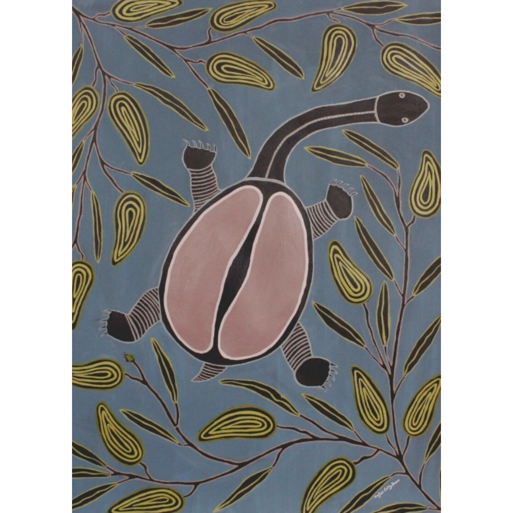 Maljah Cathy Snow, Long Neck Turtle 2018 | Open Edition Print