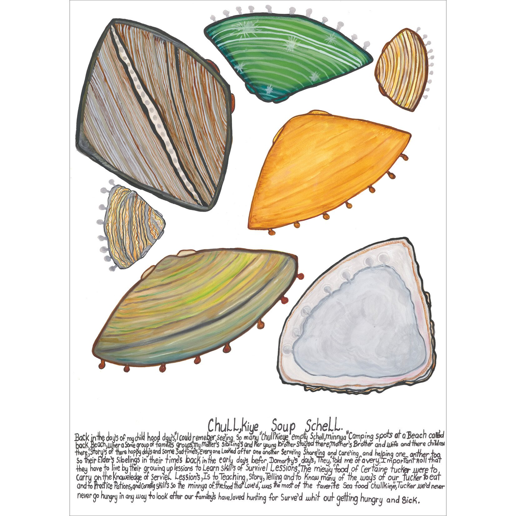 Heather Wunjarra Koowootha, Chull, Kiye Soup Schell 2023-24 | Open Edition Print