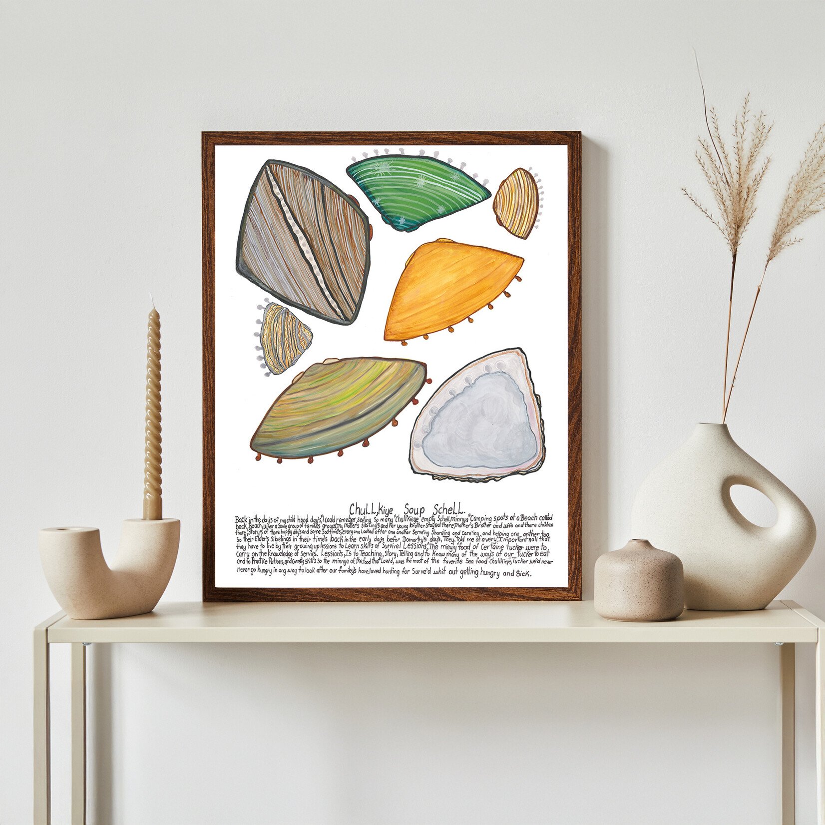 Heather Wunjarra Koowootha, Chull, Kiye Soup Schell 2023-24 | Open Edition Print