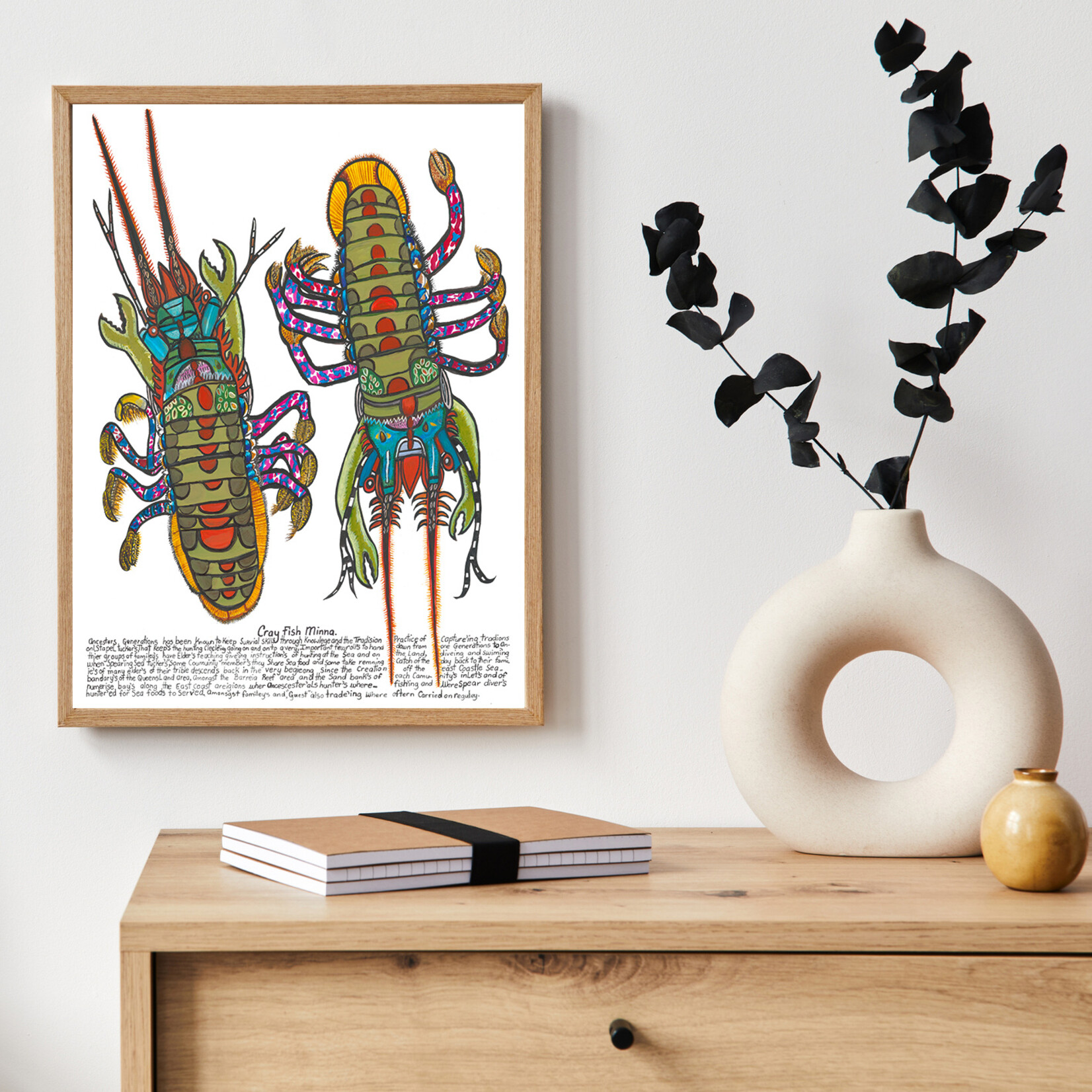 Heather Wunjarra Koowootha, Cray Fish Minna 2024| Open Edition Print