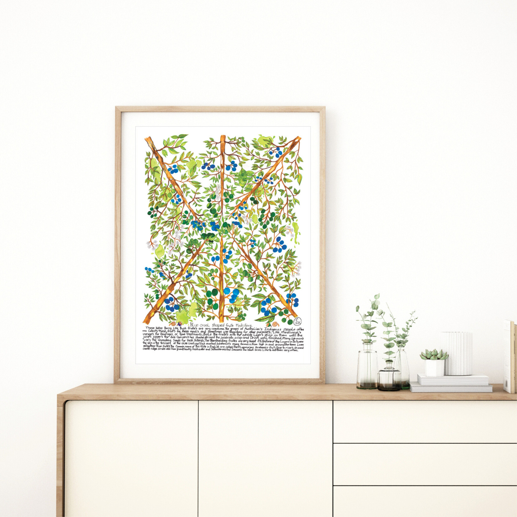 Heather Wunjarra Koowootha, Blue Fruite Medications | Open Edition Print