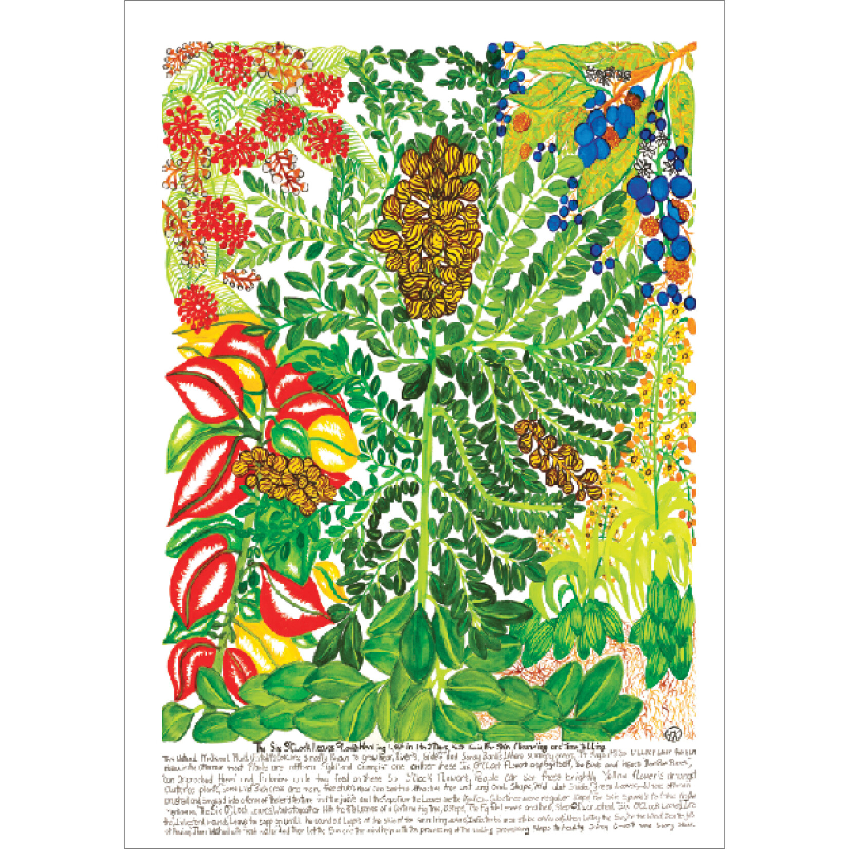 Heather Wunjarra Koowootha, Six O'Clock Leaves | Open Edition Print