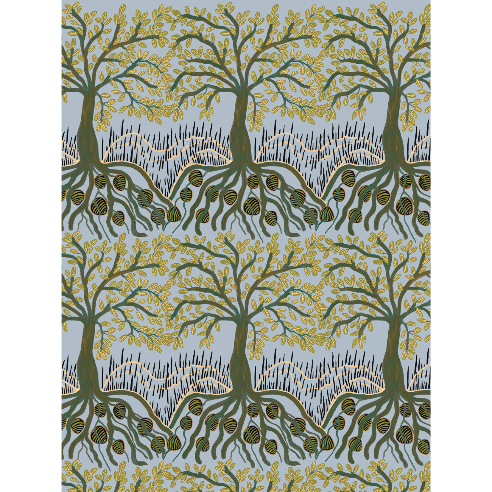 Maljah Cathy Snow, Mussels in the Mangroves | Tea Towel