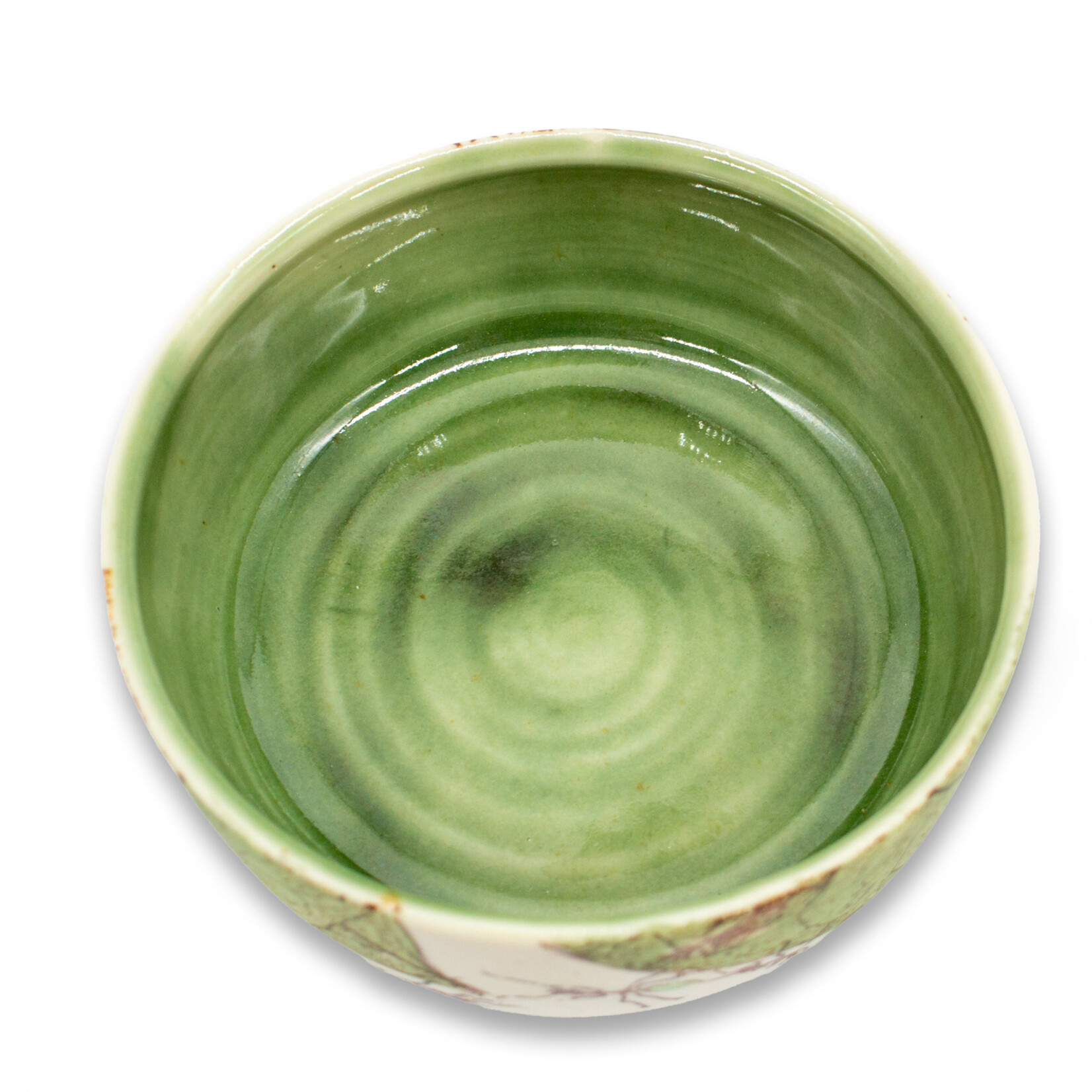 Mollie Bosworth, Green Ant Dish with Glazed Interior | Porcelain