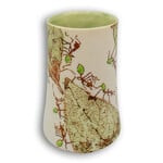 Mollie Bosworth, Green Ant Vase with Glazed Interior | Porcelain