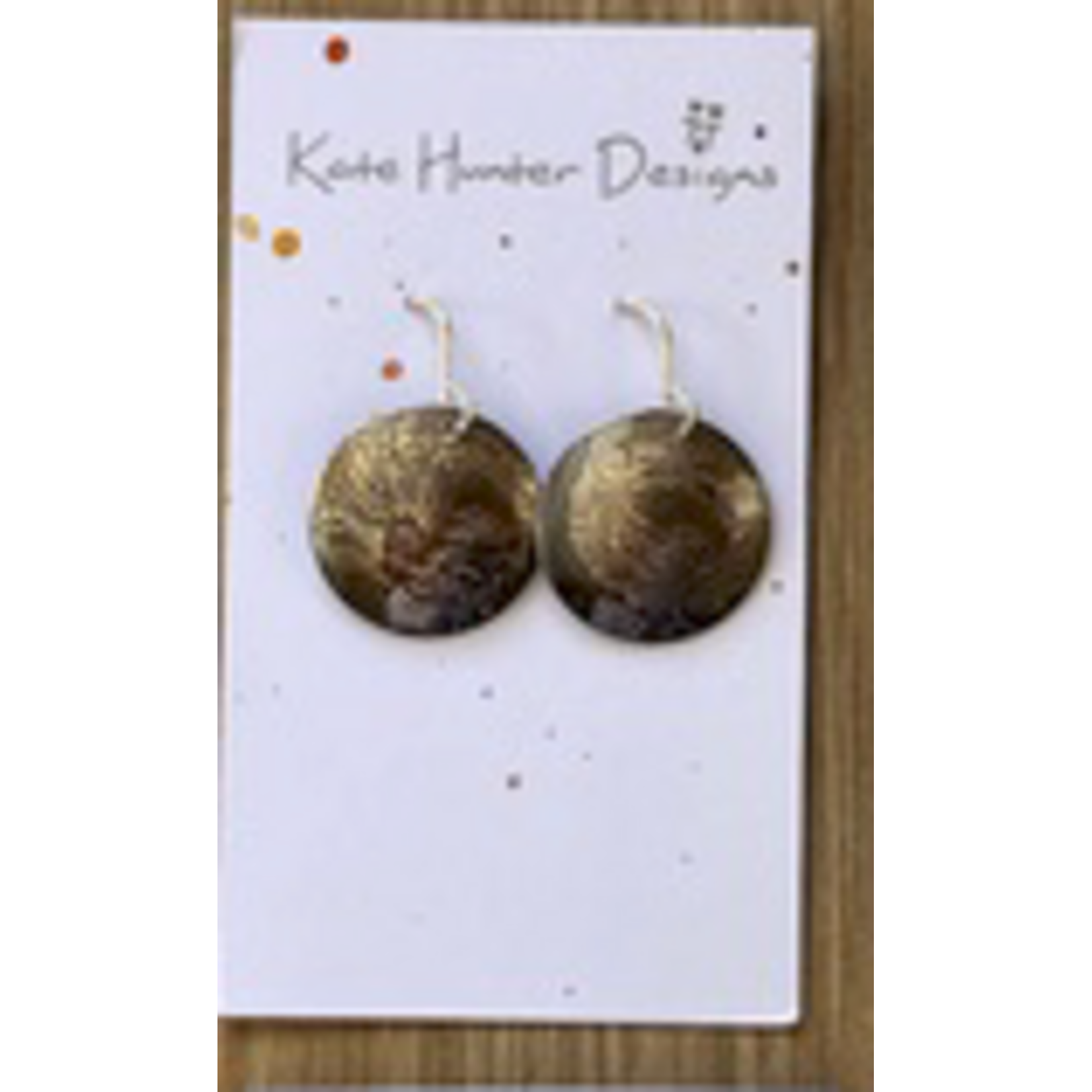 Handmade earrings by Kate Hunter Designs - Silver Leaf Motifs