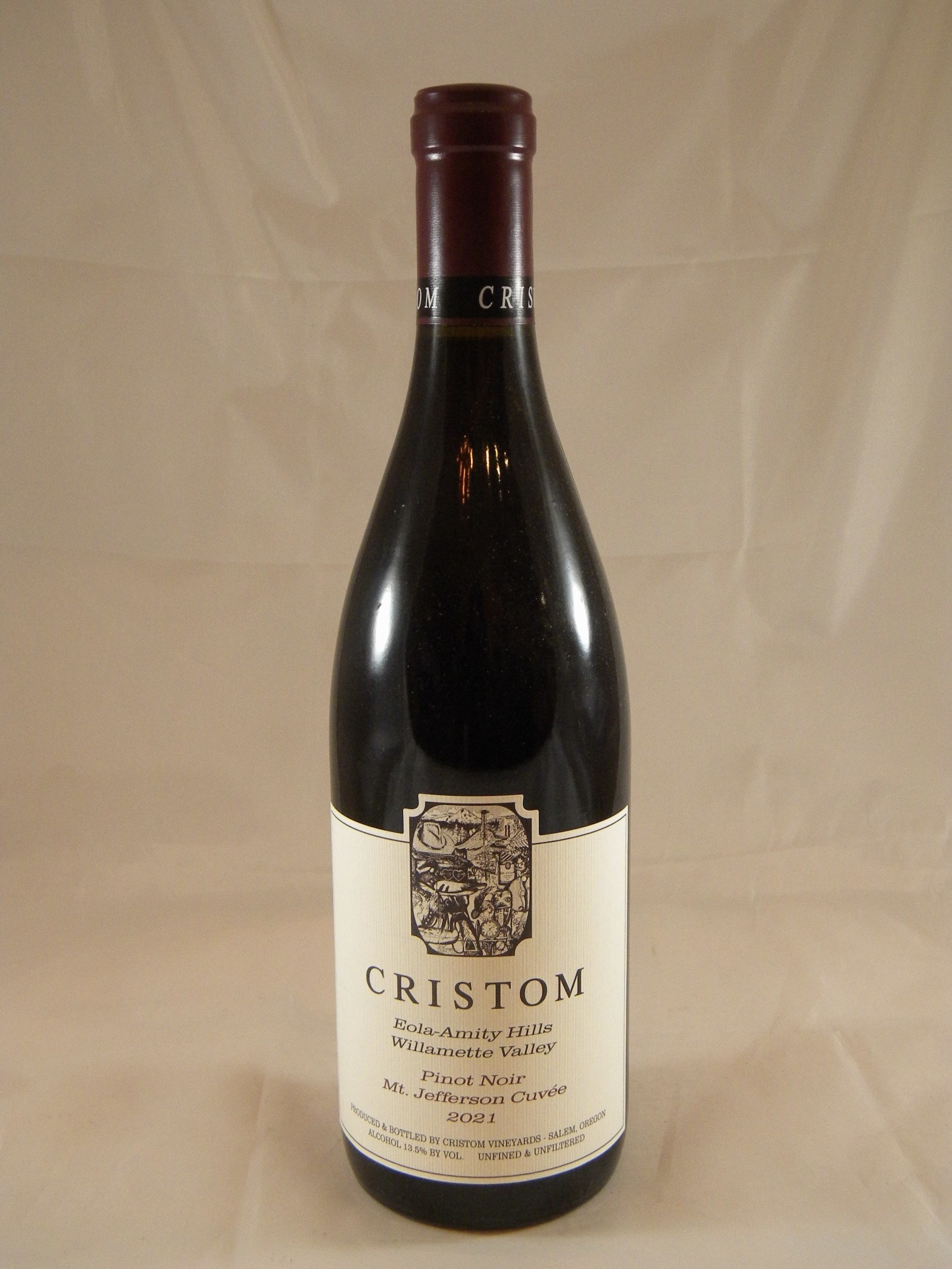 Willamette Valley Cristom Pinot Noir 2016 Vinify Wine Cellar And